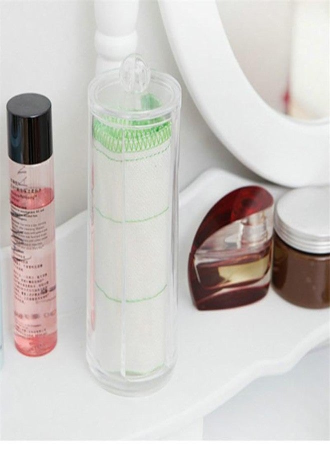 lygchii 2Pcs Clear Acrylic Scrunchie Holder Stand, Hair Ties Holder Organizer with Lid, Cosmetic Cotton Scrunchy Display Organizer for Women Teen Girls - Image 5